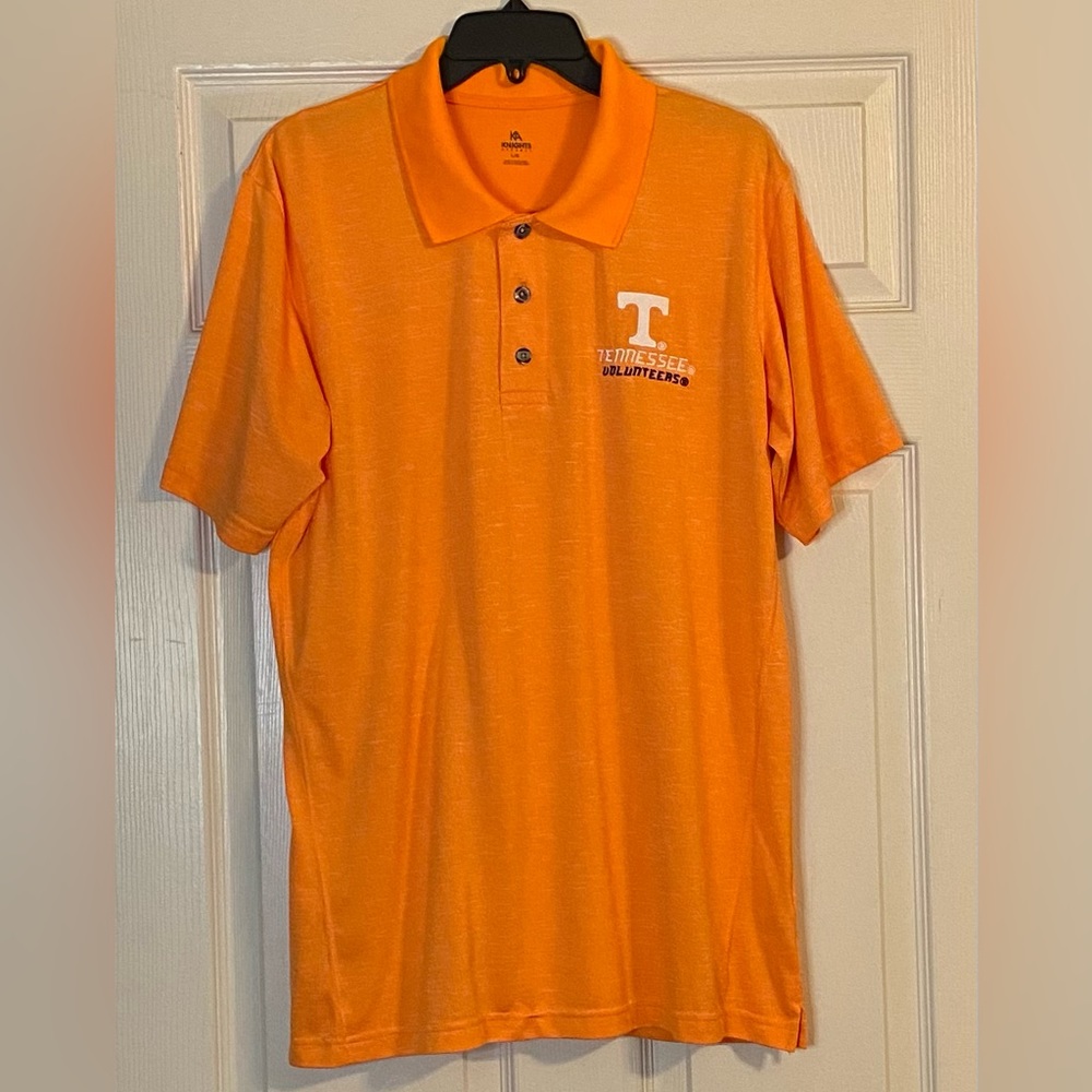 🏈Tennessee Volunteers Men’s Orange Short Sleeve Embroidered Polo Shirt. Size L.